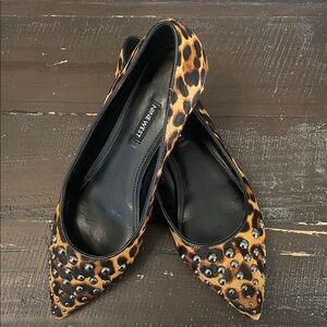 Nine West Animal Print Studded Loafers